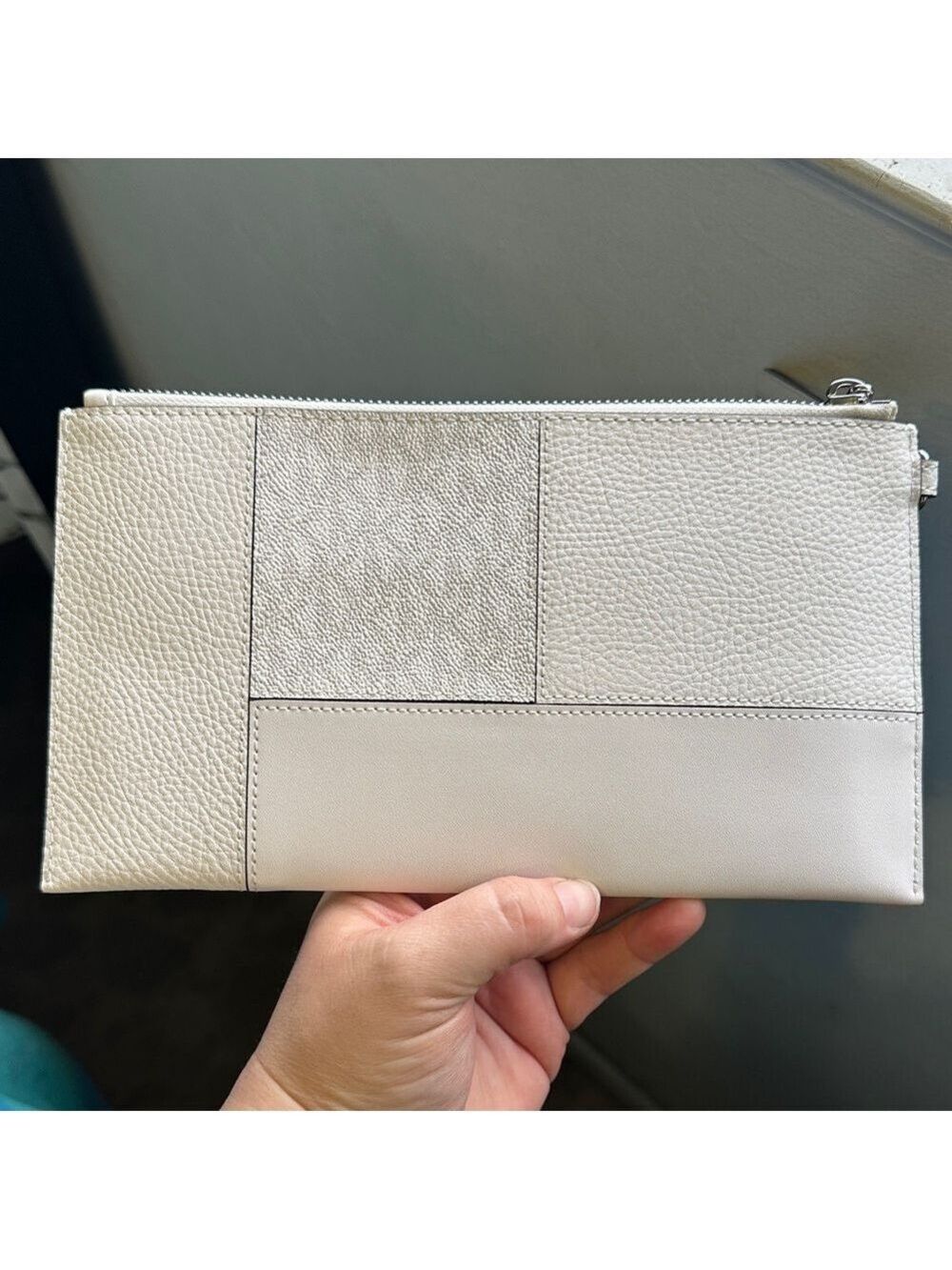 Michael Kors White Wristlet with Silver Studs New Never Used, Perfect for a Gift - Picture 11 of 17